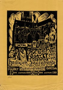 Affiche Jeu du Saint Sacrement de la Nyeuwervaert - Paul Windhausen